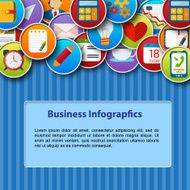 Business infographic flat design N14