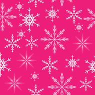 Seamless Snowflakes Background Vector Illustration N6