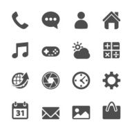 smart phone application icon set vector eps10 N3