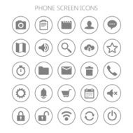 Network and mobile screen material design vector icons