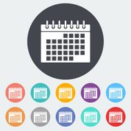 Calendar flat icon N14