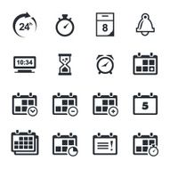 time icons set