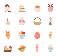 Celebration easter icons vector eps10 N3