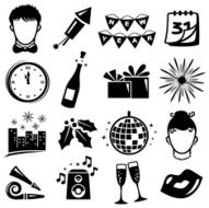 New Year Eve - Icons Set