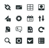 Web Developer Tool Silhouette Icons