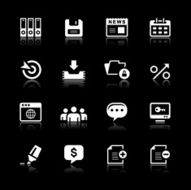 White Icons Set N5