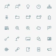 25 business line icons N2