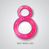 Vector women&#039;s day simbol on white background Eps10