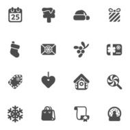 set of christmas icons N10