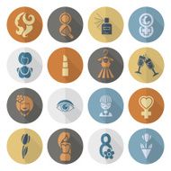 Womans Day Icon Set N95