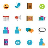Flat Social Media icons