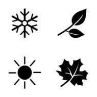 Vector Set of Seasons Icons N12