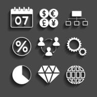 simple set of business icons N2
