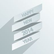 Vector 2014 new year poster