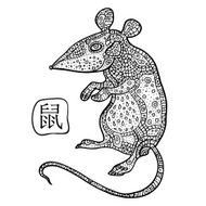 Rat Chinese Zodiac Animal astrological sign N3