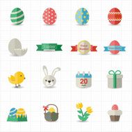 Celebration easter icons