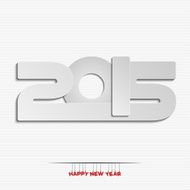 New year 2015 greeting card design N14