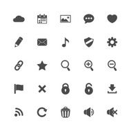 Interface vector icons set