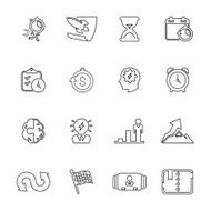 Business productive &amp; efficiency Icon Set N2