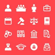 Legal System Icons