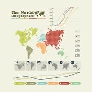 Detail infographic vector World Map and Information Graphics N3