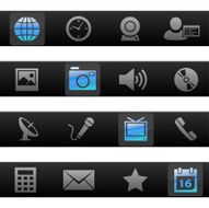 Multimedia &amp; Modern Web Toolbar Icons