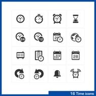 Date and time icons set