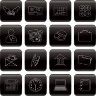 Line Business and office Icons N2