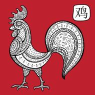 Chinese Zodiac Animal astrological sign cock N2