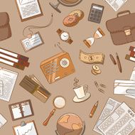 Business pattern vintage style