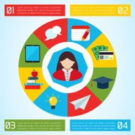 Flat Business Infographic Background N52