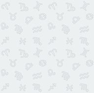 Abstract seamless background with Zodiac signs N3