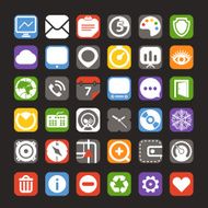 web color interface icons