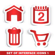 Set of Interface Paper Icons 1