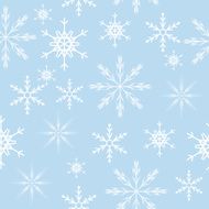 Seamless Snowflakes Background Vector Illustration N7