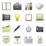 Stylized icons Business