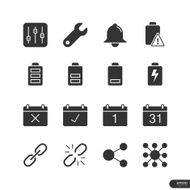 Application interface Icons set N2