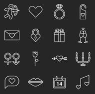 Valentines Icons - White Series