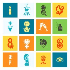 Womans Day Icon Set N74