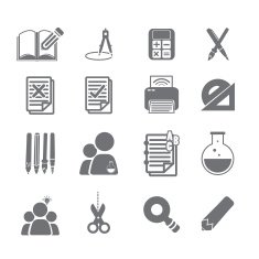 tools learning icon set 2