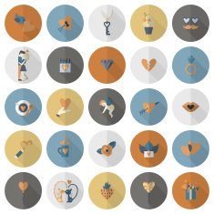 Happy Valentines Day Icons N263