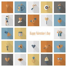 Happy Valentines Day Icons N264