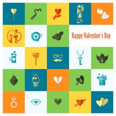 Happy Valentines Day Icons N267