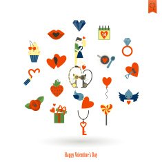 Happy Valentines Day Icons N269