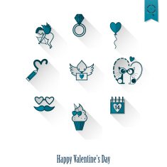Happy Valentines Day Icons N286
