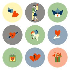 Happy Valentines Day Icons N287