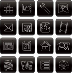 Line Mobile Phone and Computer icon