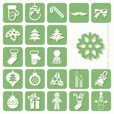 Christmas icons set N77