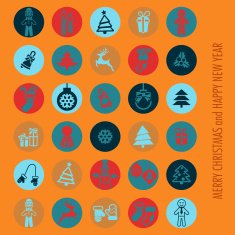 Christmas icons set N80