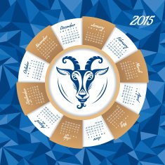 Year of the goat calendar N8 free image download